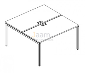 Мебель для персонала Рабочая станция на металлокаркасе DUE Б2 176 БП