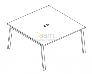 Стол для переговоров Стол для переговоров на металлокаркасе TRE Б3 134 БП