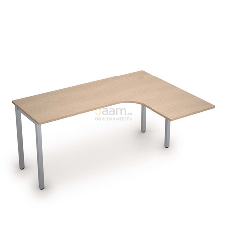 Мебель для персонала Стол криволинейный на металлических опорах правый 2М.133