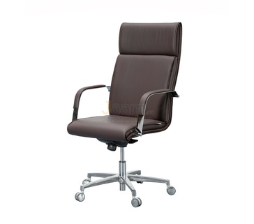 Кресло для руководителя Лондон/П Кожа стандартная/база алюминий