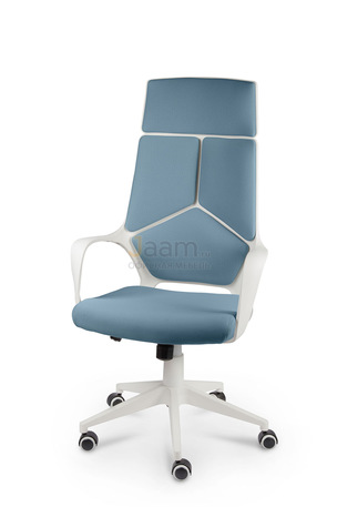 Кресло IQ CX0898H бело-голубое