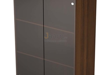 Кабинет руководителя Офисный шкаф средний со стеклом 4Ш.017.3