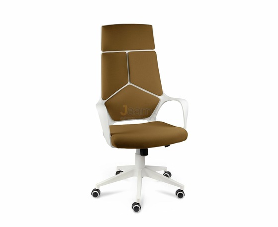Кресло IQ CX0898H бело-горчичное