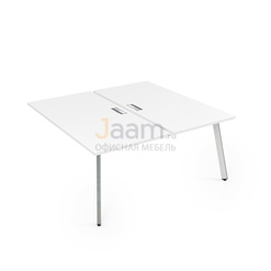 Мебель для персонала Конечный модуль стола БЕНЧ-системы сдвоенные на 2 раб. места металл глянец 10БДК.284